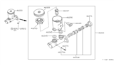 Diagram for 1992 Nissan 300ZX Brake Master Cylinder Reservoir - 46010-45P00