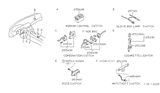 Diagram for Nissan 300ZX Turn Signal Switch - 25560-44P00