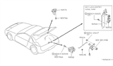 Diagram for Nissan 300ZX Door Lock - 90550-48P01