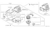 Diagram for 1992 Nissan 300ZX Blower Motor - 27220-30P00