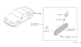 Diagram for 1990 Nissan 300ZX Side Marker Light - B6190-30P00