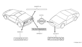 Diagram for 1990 Nissan 300ZX Emblem - 93094-40P02