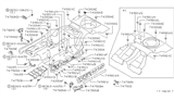 Diagram for 1991 Nissan 300ZX Body Mount Hole Plug - 01658-01451