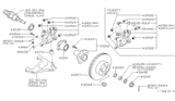 Diagram for Nissan 300ZX Control Arm Bushing - 55157-33P00