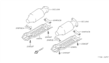 Diagram for 1995 Nissan 300ZX Exhaust Heat Shield - 20853-54P00