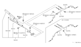 Diagram for 1991 Nissan 300ZX Parking Brake Cable - 36531-32P10