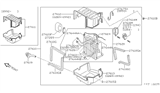 Diagram for 1996 Nissan 300ZX Evaporator - 27280-48P00