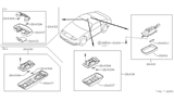 Diagram for Nissan 300ZX Interior Light Bulb - 26261-30P10