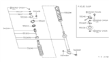 Diagram for 1991 Nissan 300ZX Shock Absorber - 56210-30P25