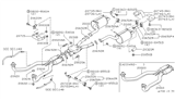 Diagram for Nissan 300ZX Exhaust Hanger - 20743-30P60