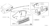 Diagram for 1995 Nissan 300ZX Light Socket - 26254-30P00