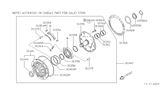 Diagram for 1992 Nissan 240SX Oil Pump Gasket - 31366-41X01