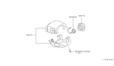 Diagram for 1990 Nissan 300ZX Steering Column Cover - 48474-44P00