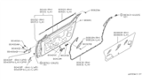 Diagram for 1992 Nissan 300ZX Door Hinge - 80400-44P00