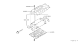 Diagram for 1996 Nissan 300ZX Exhaust Heat Shield - 20850-54P00