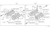 Diagram for 1992 Nissan 300ZX Cylinder Head - 11090-10Y00