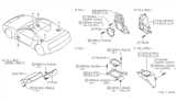 Diagram for 1995 Nissan 300ZX Car Speakers - 28156-30P00