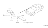 Diagram for 1991 Nissan 300ZX Sun Visor - 96401-30P00