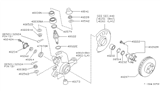 Diagram for 2018 Nissan 370Z Wheel Stud - 43222-70T00