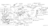 Diagram for 1991 Nissan 300ZX Air Duct - 16576-40P13