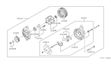 Diagram for Nissan 300ZX Voltage Regulator - 23133-F6500