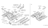 Diagram for 1996 Nissan 300ZX Engine Mount - 74360-30P60