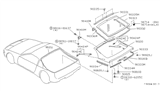 Diagram for Nissan 300ZX Liftgate Hinge - 90400-30P00