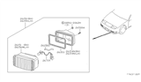 Diagram for 1991 Nissan 300ZX Fog Light - B6150-30P00