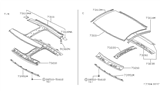 Diagram for 1994 Nissan 300ZX Hood Hinge - 73230-33P00