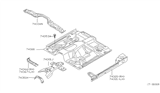 Diagram for 2000 Nissan Xterra Rear Crossmember - 74330-8B430