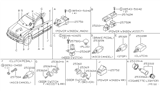 Diagram for Nissan Sentra Power Window Switch - 25411-8B700