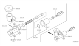 Diagram for 1998 Nissan Frontier Clutch Master Cylinder - 30610-3S501