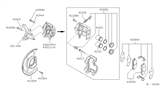 Diagram for 2000 Nissan Xterra Brake Pad Set - 41060-7Z025