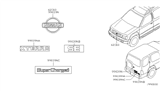 Diagram for 2001 Nissan Xterra Emblem - 65890-7Z800