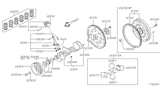 Diagram for 1993 Nissan Altima Rod Bearing - 12111-53F00