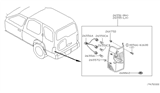 Diagram for 2001 Nissan Xterra Tail Light - 26550-7Z025