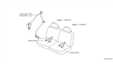 Diagram for 2000 Nissan Xterra Seat Belt - 88842-7Z025