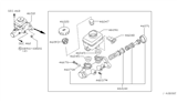 Diagram for 1999 Nissan Pathfinder Master Cylinder Repair Kit - 46011-14Y26