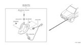 Diagram for 1998 Nissan Frontier Light Socket - 26242-3S500