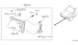 Diagram for 2001 Nissan Frontier Headlight - 26010-7B425