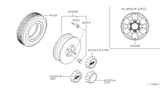Diagram for Nissan Xterra Wheel Cover - 40315-1Z810
