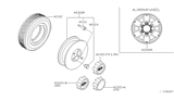 Diagram for 2003 Nissan Xterra Wheel Cover - 40315-1Z810