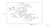 Diagram for 2004 Nissan Frontier A/C Switch - 27660-8B400