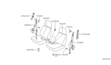 Diagram for 2004 Nissan Xterra Seat Belt - 86845-8Z700