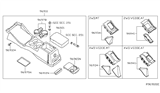 Diagram for 2004 Nissan Xterra Cup Holder - 96965-8Z801