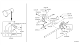 Diagram for Nissan Frontier Shift Fork - 32819-36N20