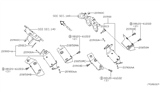 Diagram for 2001 Nissan Frontier Catalytic Converter - 208A0-4S025