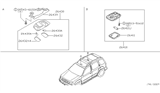 Diagram for 2001 Nissan Xterra Dome Light - 26410-7Z001