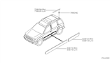 Diagram for 2004 Nissan Xterra Door Moldings - 80870-7Z500