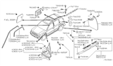 Diagram for 2000 Nissan Xterra Mud Flaps - 78812-7Z300